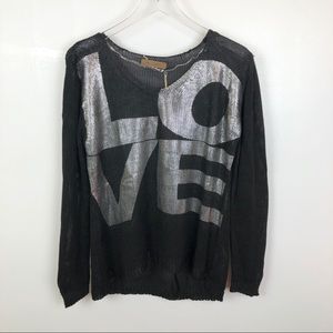 The Classic Scoop Neck Loose Knit Love Sweater